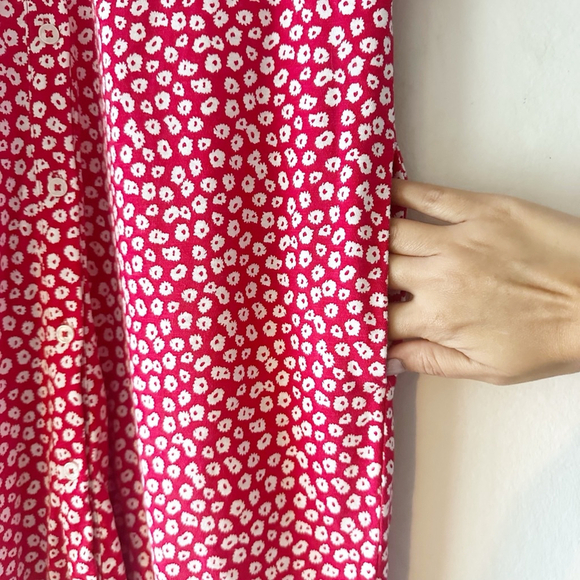 Boden Jersey Mini Dress Women's Size 10 Red White - Picture 7 of 11